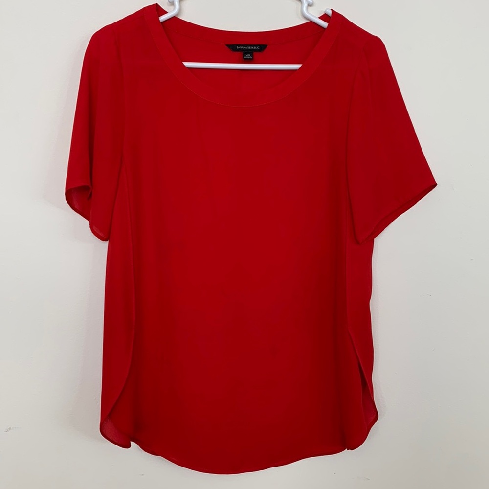 Banana Republic red dress top